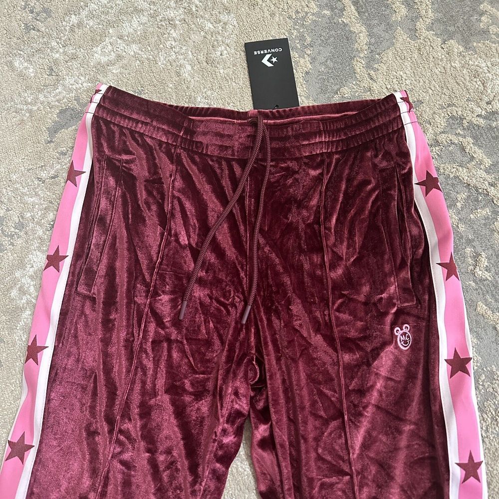 New Converse Miley Cyrus women's velvet track pants - Picture 6 of 8